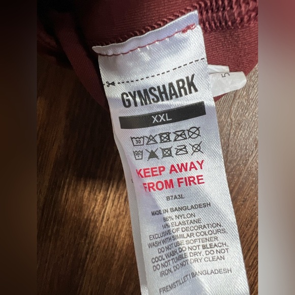 Gymshark Red Leggings Stretchy Form-Fitting Design size XXL - Picture 3 of 6